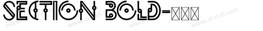 Section Bold字体转换